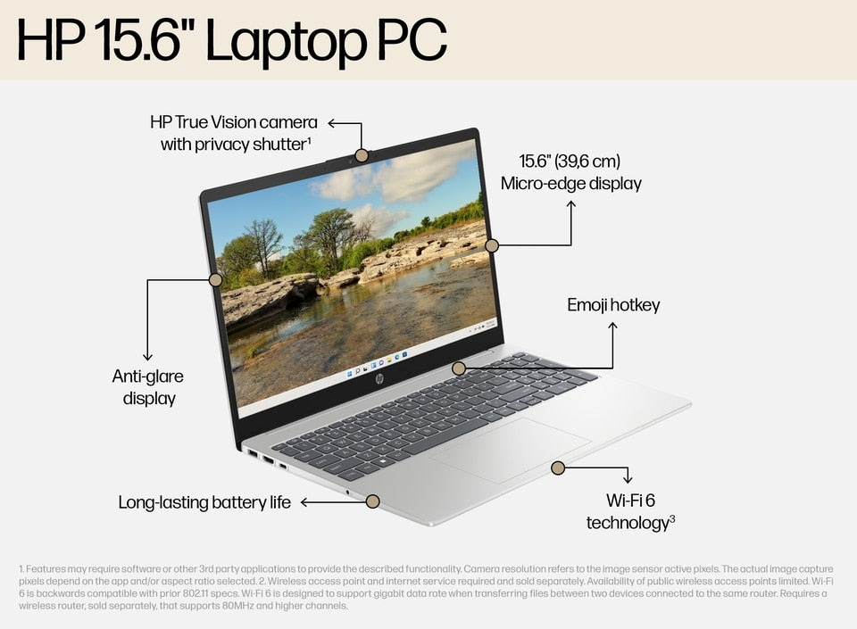 HP laptop silver