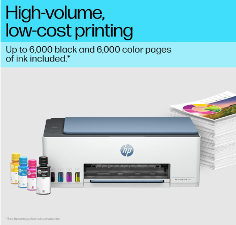 HP Smart Tank 585 All-in-One WiFi Colour Printer, White